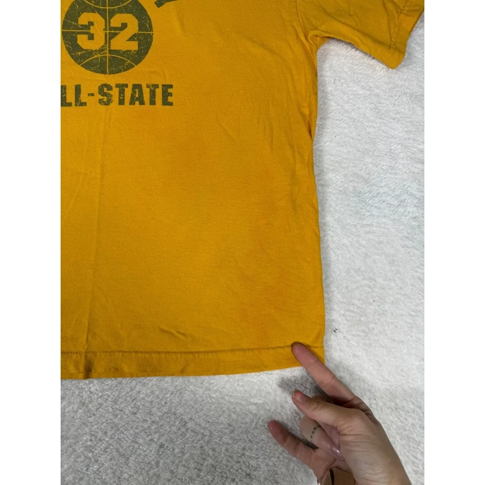 Old Navy‎ Graphic T-Shirt Kids Medium Gold All-State Basketball Varsity Tee